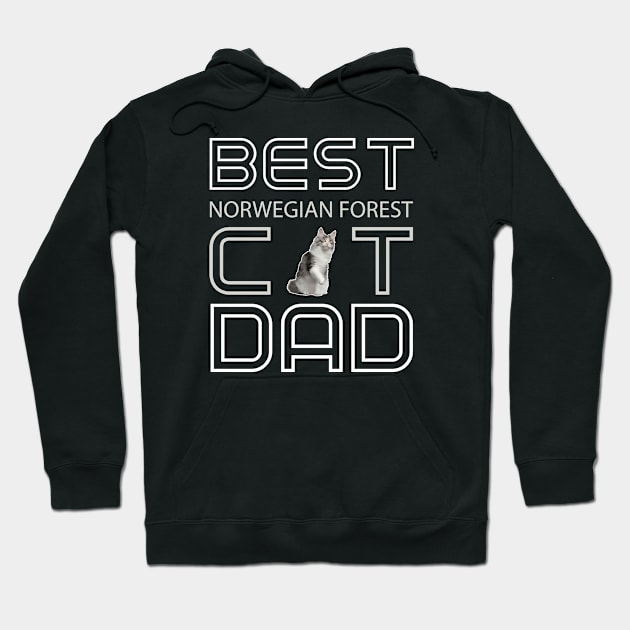 Norwegian Forest Cat Dad Hoodie by AmazighmanDesigns